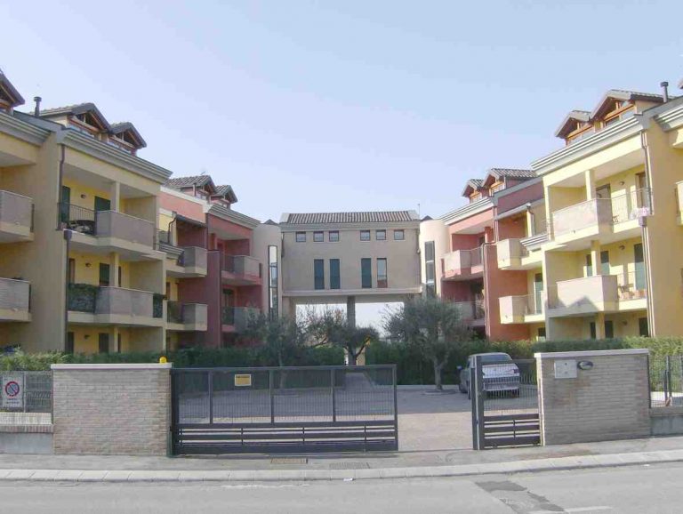 Vista della corte interna del Complesso condominiale a S.Anna di Piove di Sacco (PD)