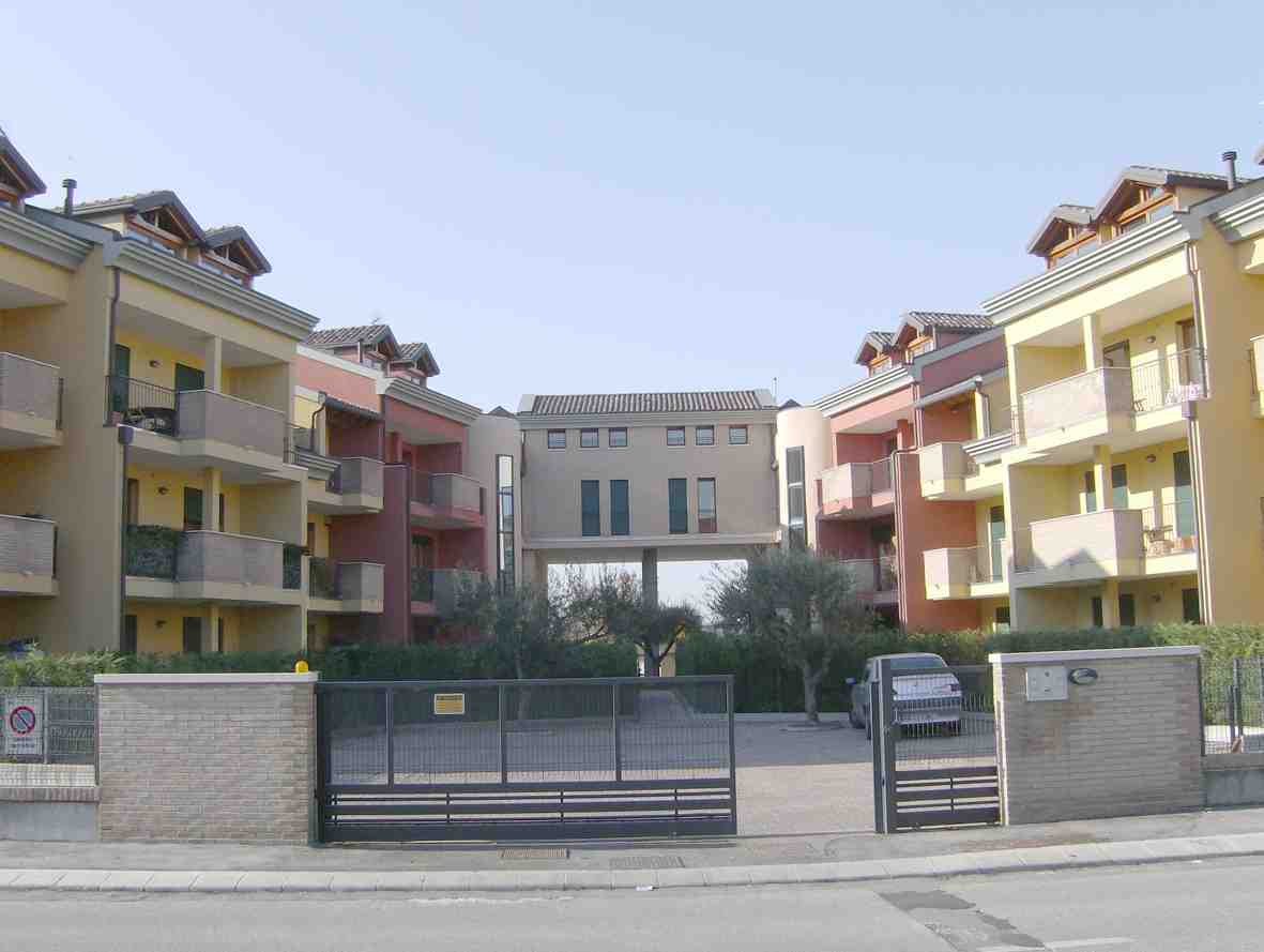 Vista della corte interna del Complesso condominiale a S.Anna di Piove di Sacco (PD)